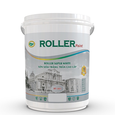 ROLLER SUPER WHITE SƠN SIÊU TRẰNG TRẦN CAO CẤP