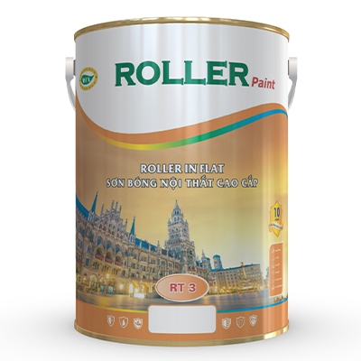 ROLLER IN FLAT - SƠN BÓNG NỘI THẤT CAO CẤP RT3 lon 5 lít