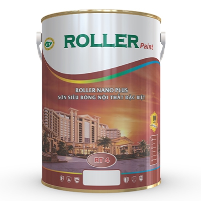 ROLLER NANO PLUS SƠN SIÊU BÓNG NỘI THẤT ĐẶC BIỆT lon 5 lít